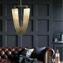 Axyaa Gold & Chrome Tassel Pendant Light - Nordic Minimalist Design