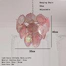 Axyaa Retro French Glass Chandelier LED Dining Room Lighting Fixture