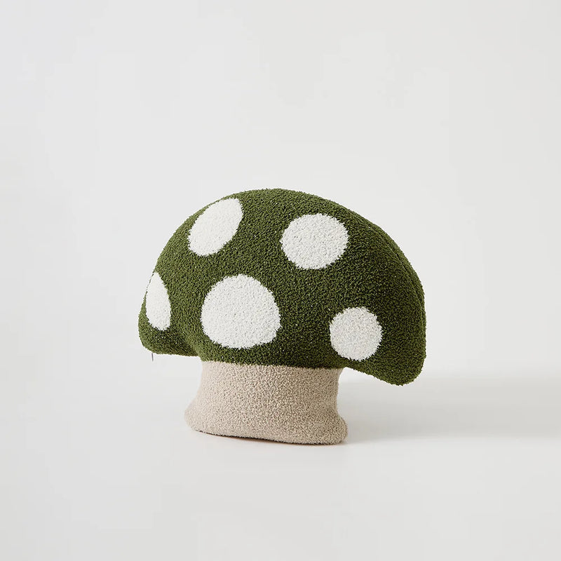 Axyaa Plush Mushroom Pillow 45x50cm. Removable Cover, Decorative Cushion for Bedroom Sofa.