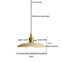 Axyaa Adjustable LED Pendant Lamp Stone Wood Hanging Light