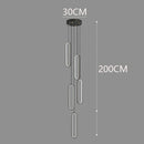 Axyaa Staircase Chandeliers: Modern LED Pendant Light Lamps for Living Room