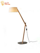 Axyaa Solid Wood LED Floor Lamp for Living Room Bedroom Study Tea House