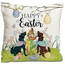 Easter Puppy Cat Egg Pattern Pillowcase - Axyaa Brand Home Decoration