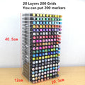 Axyaa Acrylic Marker Holder Pen Storage Box Pencil Shelf School Office Organizer