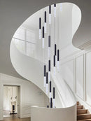 Axyaa Modern Cylindrical Chandelier for Nordic Living Room, Indoor Lighting and Staircase
