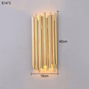 Axyaa Nordic Light Luxury Metal Wall Lamp for Living Room Bedroom Corridor Aisle
