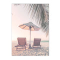 Nordic Beach Surfing Coconut Tree Poster Art Print Modern Home Decor by Axyaa