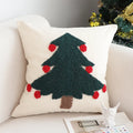 Axyaa Christmas Grove Square Pillow - Holiday Decoration for Living Room