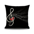 Axyaa Piano Key Notes Pillowcase - Home/Office Sofa Decor