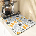 Axyaa Cute Ghost Pattern Coasters and Placemat Set