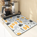 Axyaa Cute Ghost Pattern Coasters and Placemat Set
