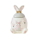 Axya Bunny Ceramic Storage Jar Large-Capacity Tea & Food Container Kitchen Organizer