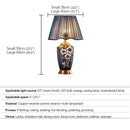 Axyaa Modern Ceramics Table Lamp LED Brass Desk Light - Luxury Home Decor