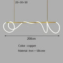 Axyaa Modern Minimalist LED Chandelier for Dining Table Kitchen Living Room