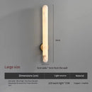 Axyaa Marble Wall Lamp: Luxury Copper Lighting for Living Room, Bedroom, and Corridor
