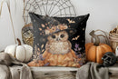 Cozy Halloween Library Pillow Cover for Sofa, Bedroom & Car by Axyaa