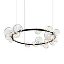 Axyaa Minimalist Glass Ball Pendant Light for Nordic Living Room, Bedroom, and Dining Room