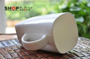 Axyaa Bone  Tea and Coffee Mug Set, 600ML Square Porcelain Water Cup