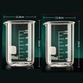 Axyaa Glass Measuring Cup Set - Clear, Durable with Heat-resisting Scale - 2PCS