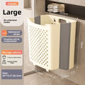 Axyaa Foldable Laundry Basket: Large Capacity Wall Mount Storage Bag for Clothes, Toys & Organizers