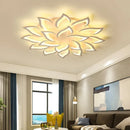 Axyaa Acrylic LED Ceiling Lamp Remote Dimming for Modern Living Room & Bedroom