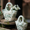 Axyaa Ceramic Vase: French Retro Pastoral Style, High Sense, Creative Ornament