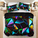 Axyaa Geometric Abstract Pattern Duvet Cover Set - High-Definition Print - All-Season Comfort