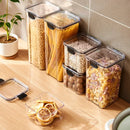 Axya Stackable Noodle Seal Jar Set - Kitchen Organizer & Dry Food Storage Box