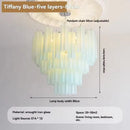 Axyaa Glass Art Pendant Light - White Pink Modern French Design for Home Decor