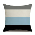 Axyaa Blue Deltoid Geometry Pillow Cover 45*45cm for Living Room, Bedroom, Sofa, Car