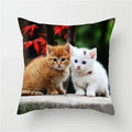 Axyaa Cute Cat Animal Pillowcase for Sofa Decoration in Living Room
