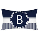 Axyaa Blue Stripe Pillowcase 30X50 for Sofa Chair Decor