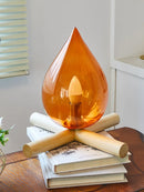 Axyaa Flame Lamp: Retro Bedroom Desk Lamp for Artistic Creative Bedside Lighting