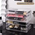 Axyaa Clear Acrylic Makeup Organizer Drawer Stackable Storage Jewelry Box