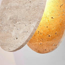 Axyaa Stone Cream Led Chandelier Pendant Lamp for Bedroom Atmosphere Lighting