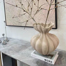 Axyaa French Lace Ceramic Vase for Elegant Flower Arrangements