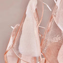 Axyaa Pink Butterfly-Wing Glass Chandelier for Living Room and Bedroom