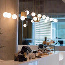 Axyaa Glass Ball Geometric Chandelier for Kitchen Table Decor