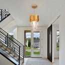Axyaa Modern LED Crystal Pendant Chandelier for Elegant Home Decor