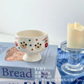 Axyaa Cream Wind Ceramic Ice Cream Dessert Bowl - Cute & Cartoon-Inspired