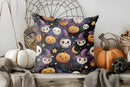 Stained Glass Halloween Ghost Pillow Cover by Axyaa