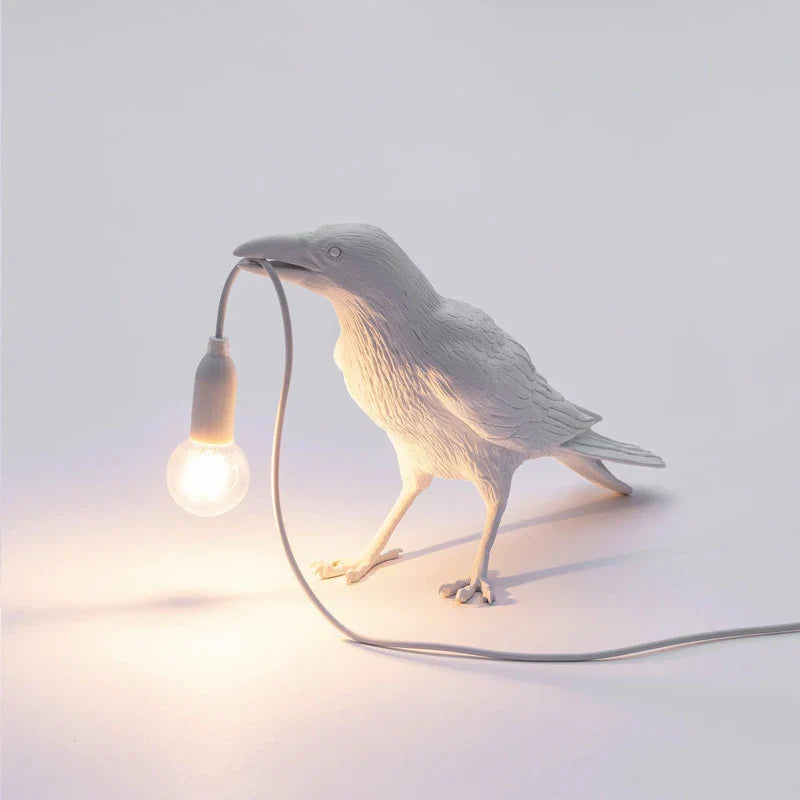 Axyaa Lively Bird Table Lamp Resin Home Decor Lighting Wall Fixture