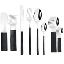 Axyaa Stainless Steel Dinnerware Set - Knife Fork Spoon Flatware Tableware