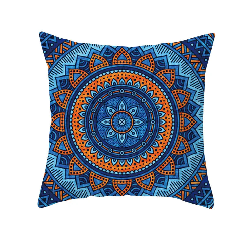 Axyaa Bohemian Geometric Polyester Pillowcase 45x45cm for Home Decor