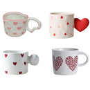 Axya™ Heart Ceramic Mug: Romantic Christmas Present, Gift for Coffee Lovers