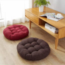 Axyaa Round Floor Cushion Linen Meditation Yoga Seat Mat Pouf Chair Pad