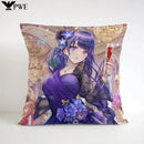 Axyaa Square Cushion Cover - Genshin Impact Pillowcase for Sofa Décor & Gifts