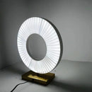 Axyaa Ferris Wheel LED Desk Lamp White Fabric Table Lamp