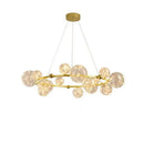 Axyaa Nordic Ring Star Chandelier Glass Ball Pendant Light