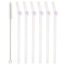 Axyaa Glass Straws: Reusable Transparent Drinking Straws for Tea, Coffee, and Cocktails